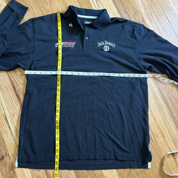 Vtg NASCAR Pit Crew Issued Long Sleeve Polo Shirt RCR Jack Daniel’s - Picture 4 of 8